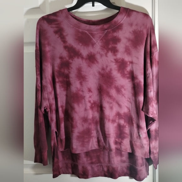 Women's JoyLab Tie-Dye Long Sleeve Sweatshirt Top (A1) - Picture 3 of 9